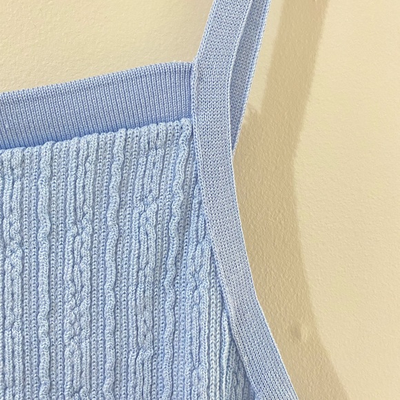 zara cable weave straight neck dress - Picture 3 of 3